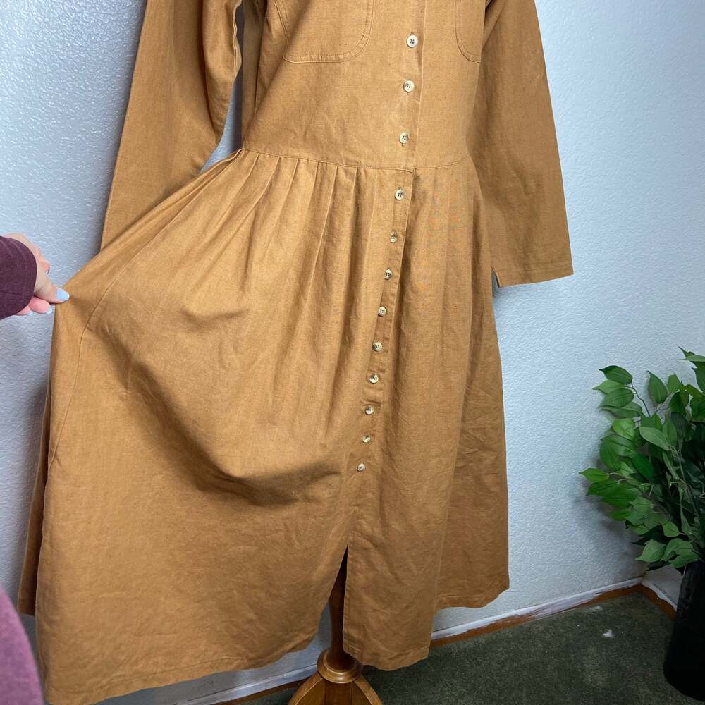 David Benjamin Long Sleeve Maxi Utility Dress - Picture 7 of 9